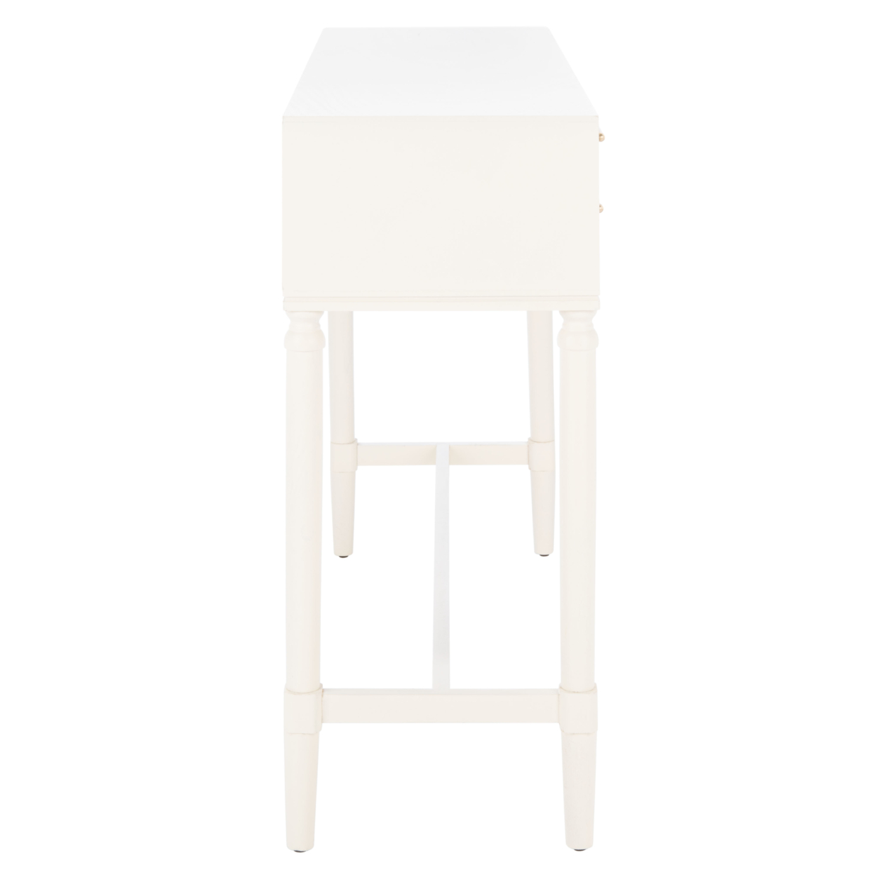SAFAVIEH Estella 4-Drawer Console Table Distressed White
