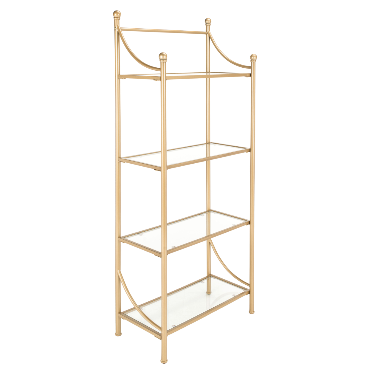 SAFAVIEH Diana 4-Tier Etagere Clear / Gold