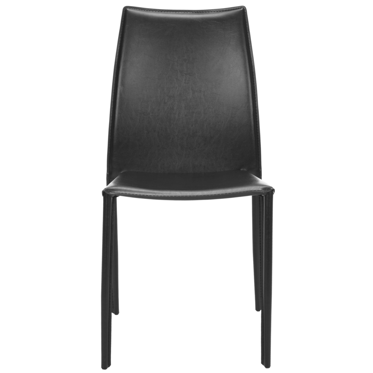 SAFAVIEH Korbin 19''H Stacking Side Chair Set Of 2 Set Of 2 Black
