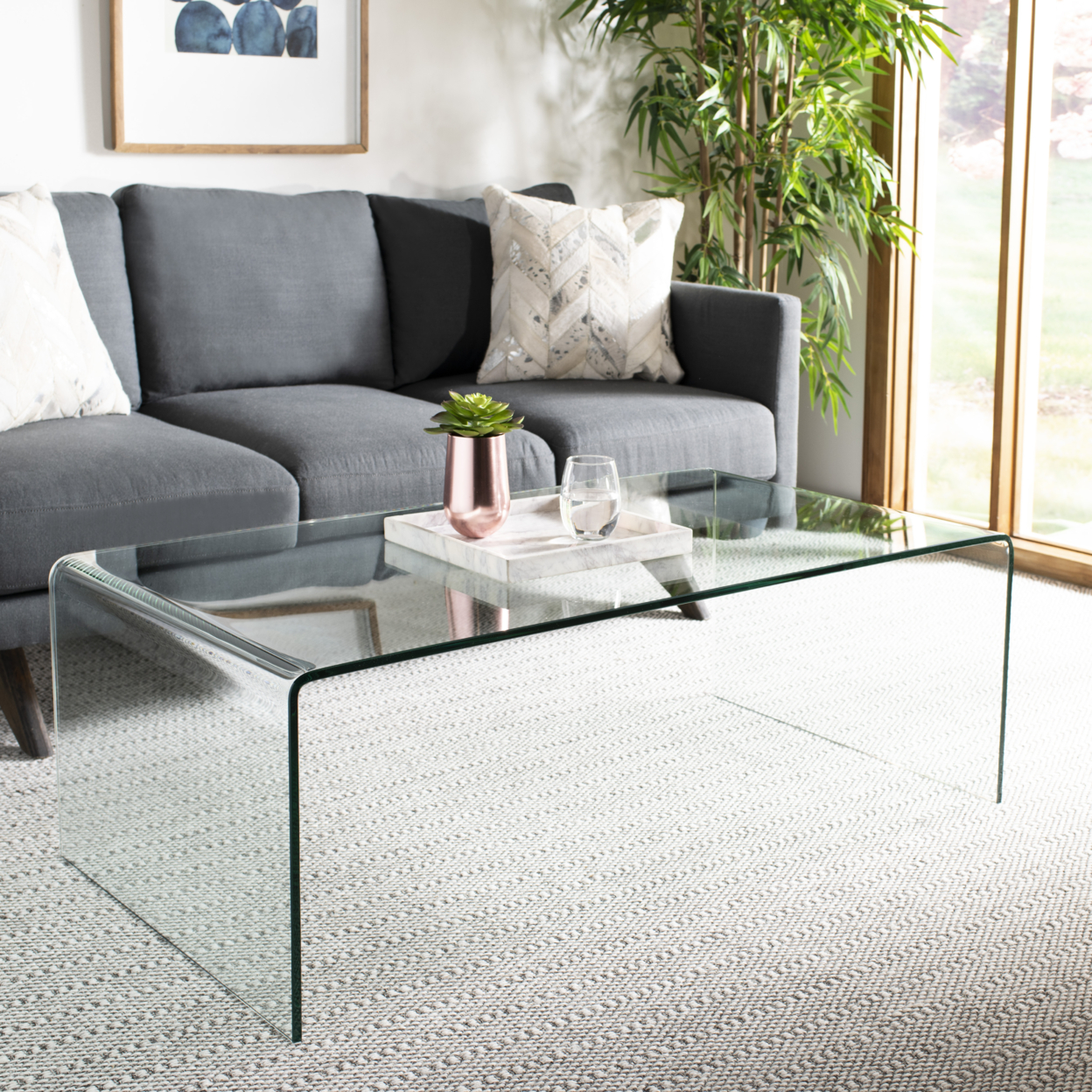 SAFAVIEH Willow Coffee Table Clear