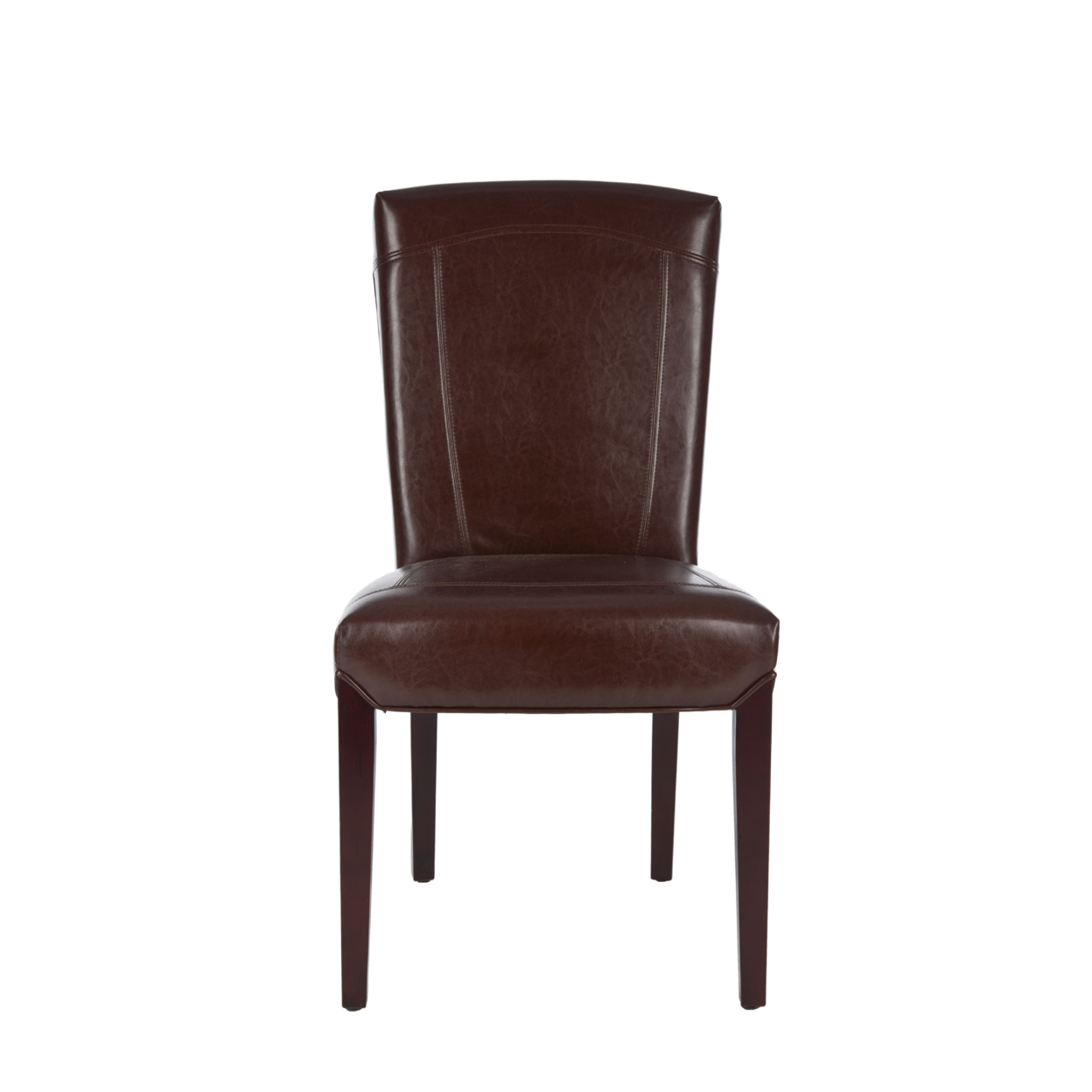 SAFAVIEH Ken 19''H Leather Side Chair Set Of 2 Brown