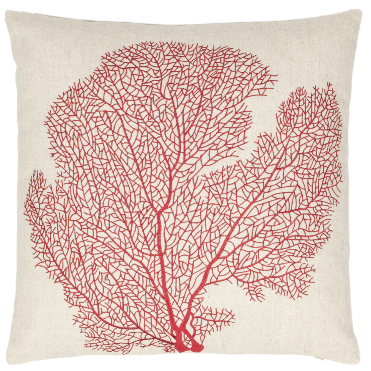 SAFAVIEH Spice Fan Coral Pillow Set Of 2 Beach Lime