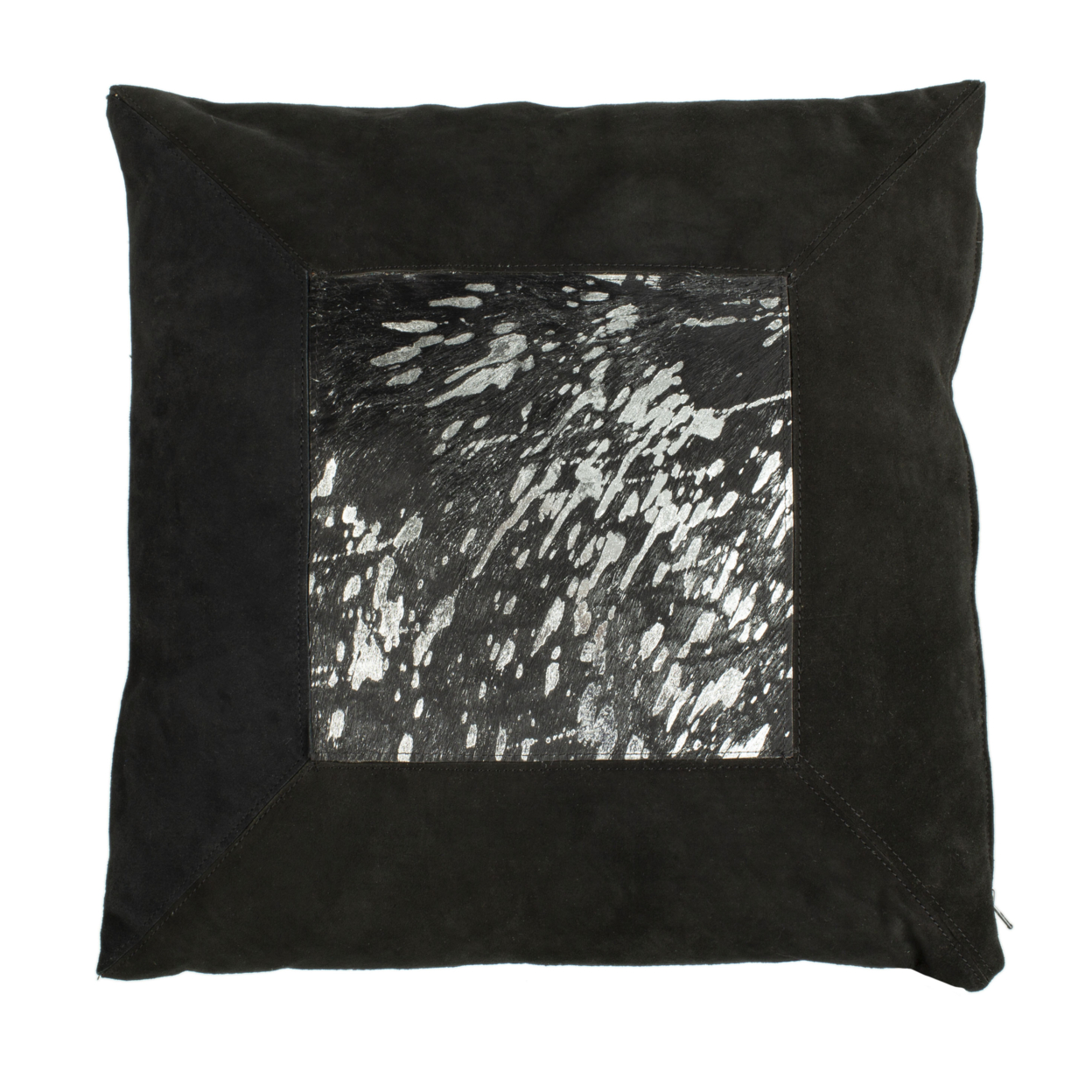 SAFAVIEH Sonoma Metallic Cowhide 20 X 20 Pillow Black