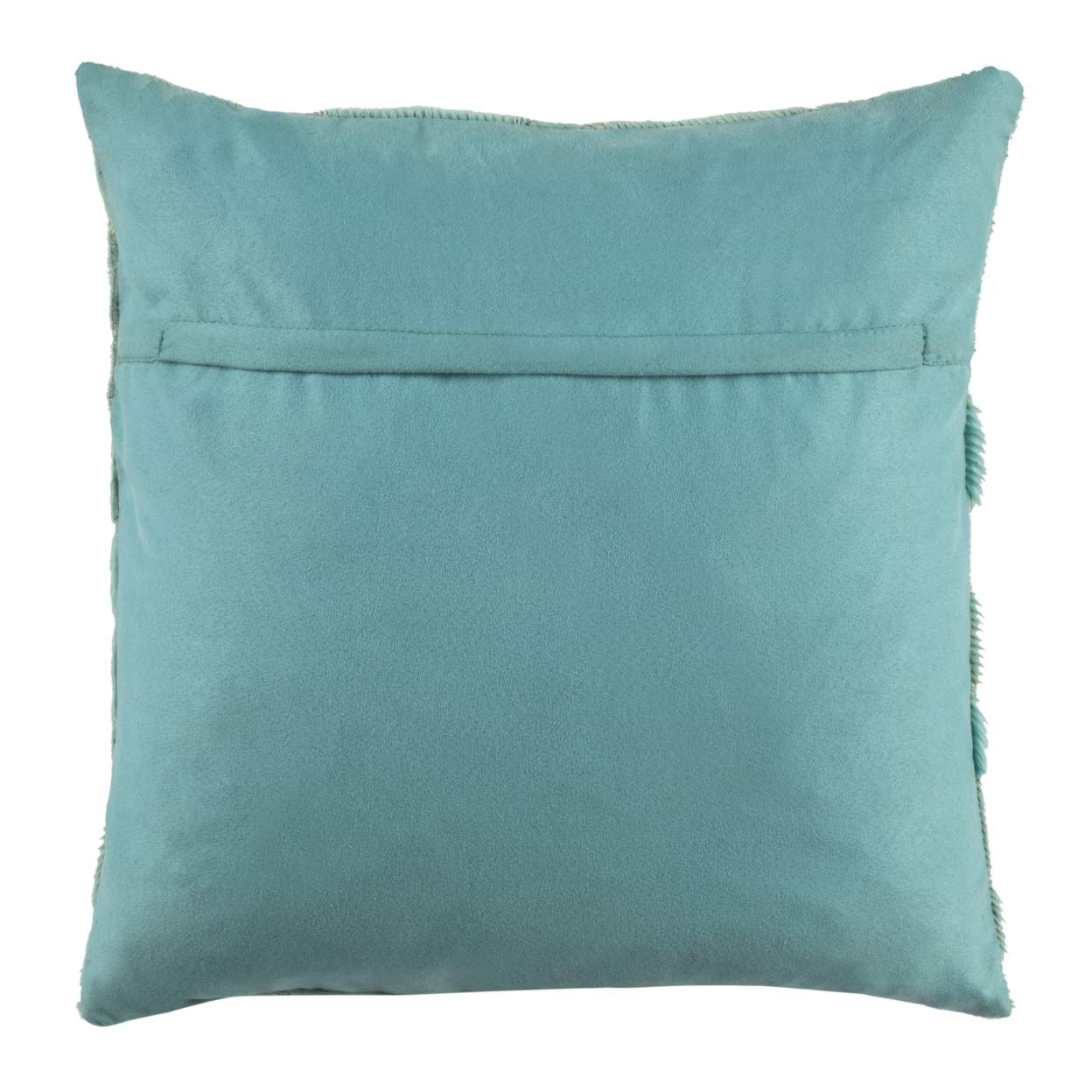 SAFAVIEH Ezla Metallic Cowhide 20 X 20 Pillow Turquoise