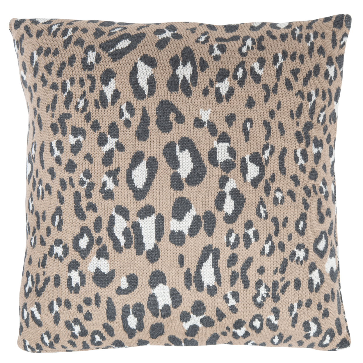 SAFAVIEH Gwynn Leopard Pillow Beige / Black
