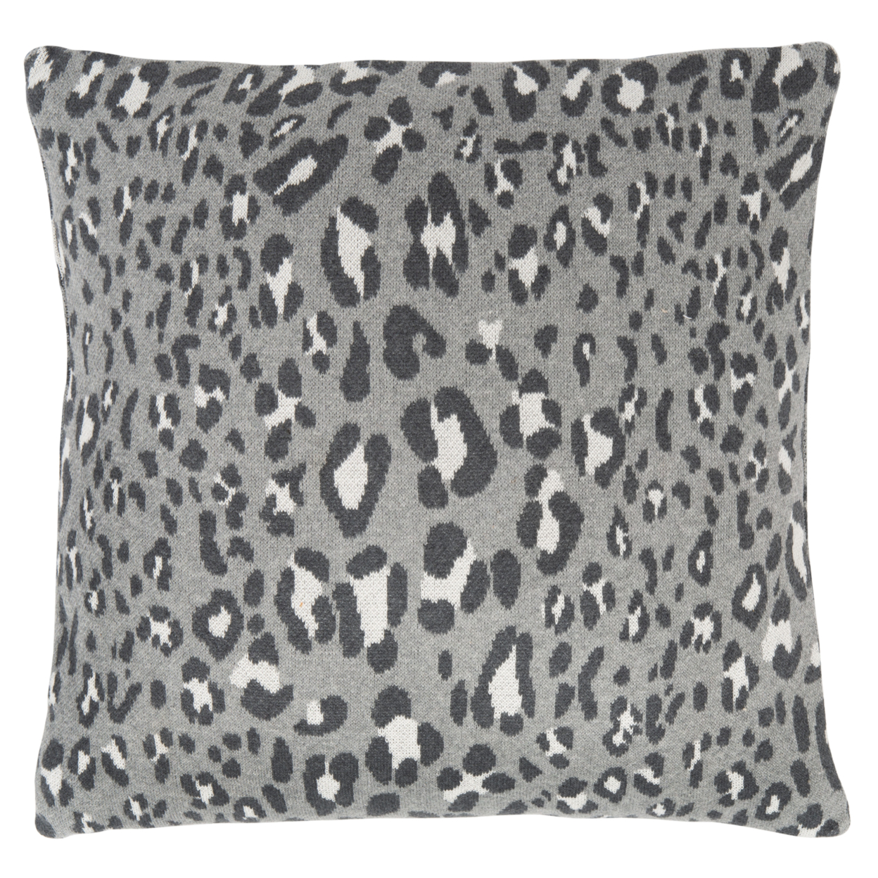 SAFAVIEH Gwynn Leopard Pillow Grey / Black