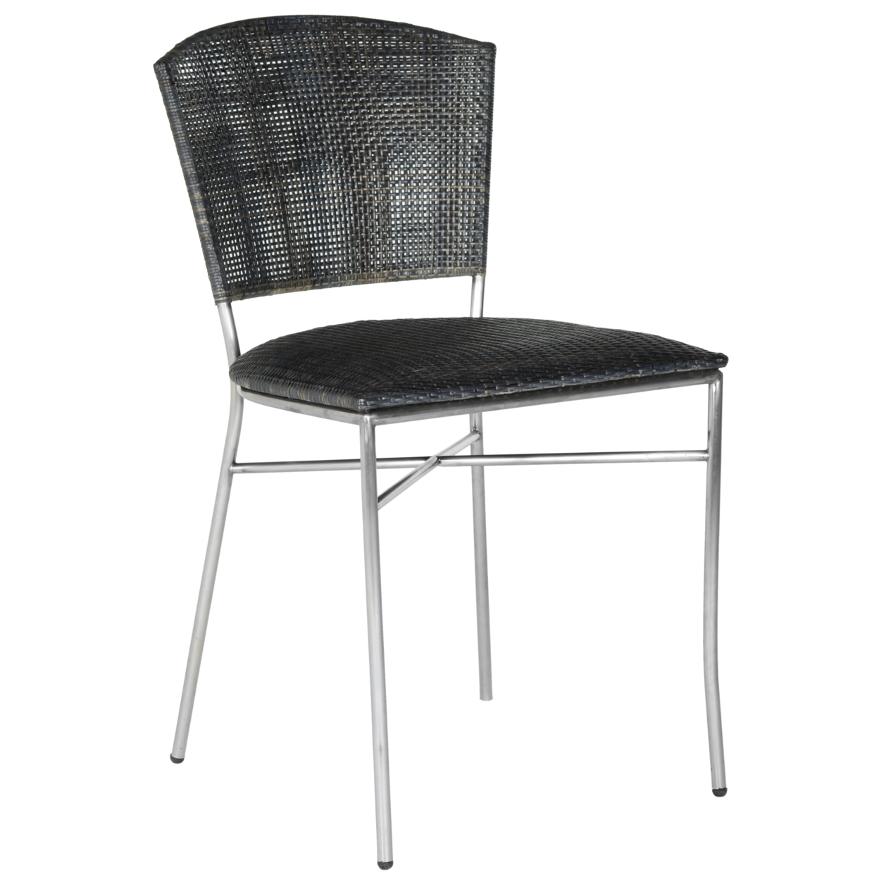 SAFAVIEH Melita 18''H Rattan Side Chair Set Of 2 Black