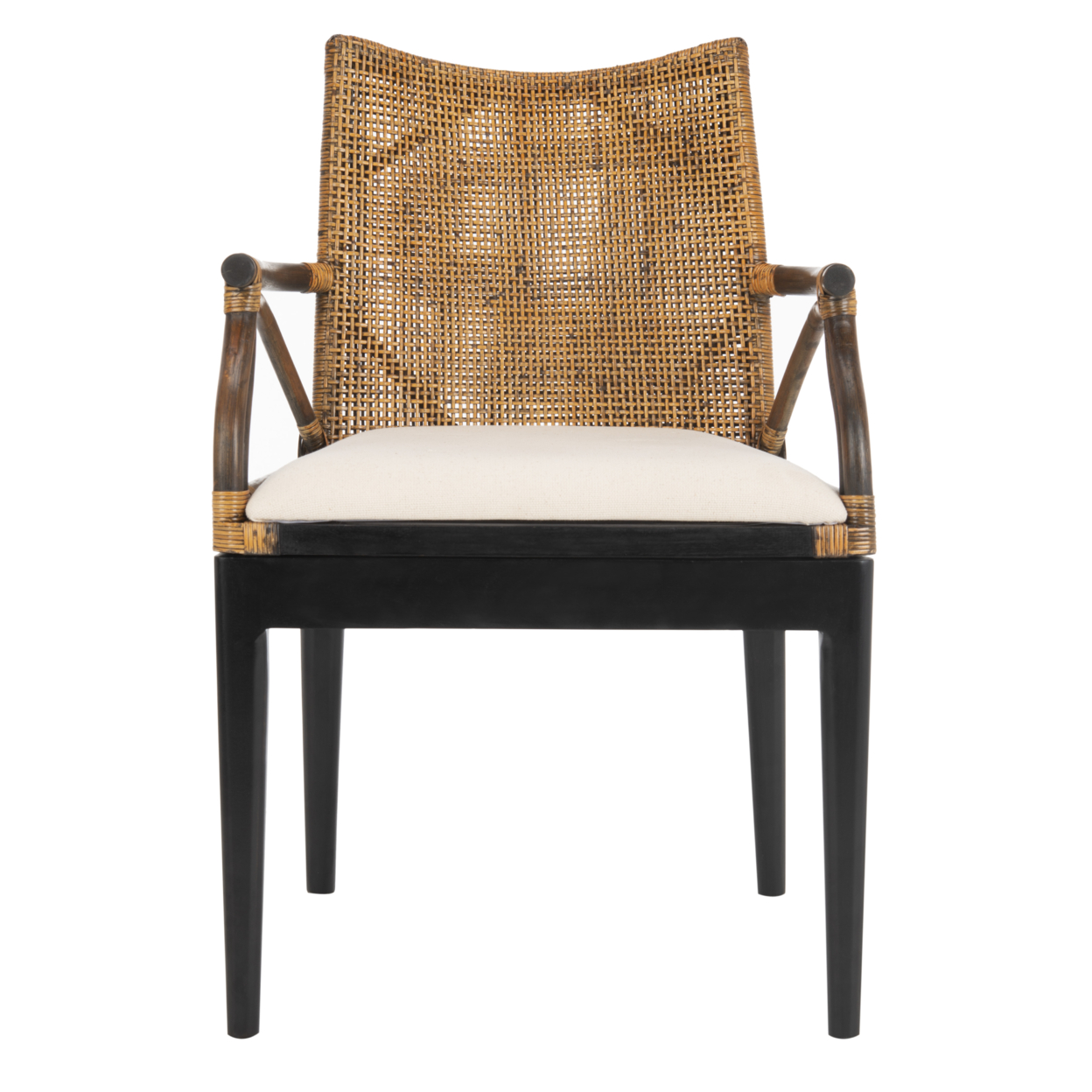 SAFAVIEH Gianni Arm Chair Brown / Black