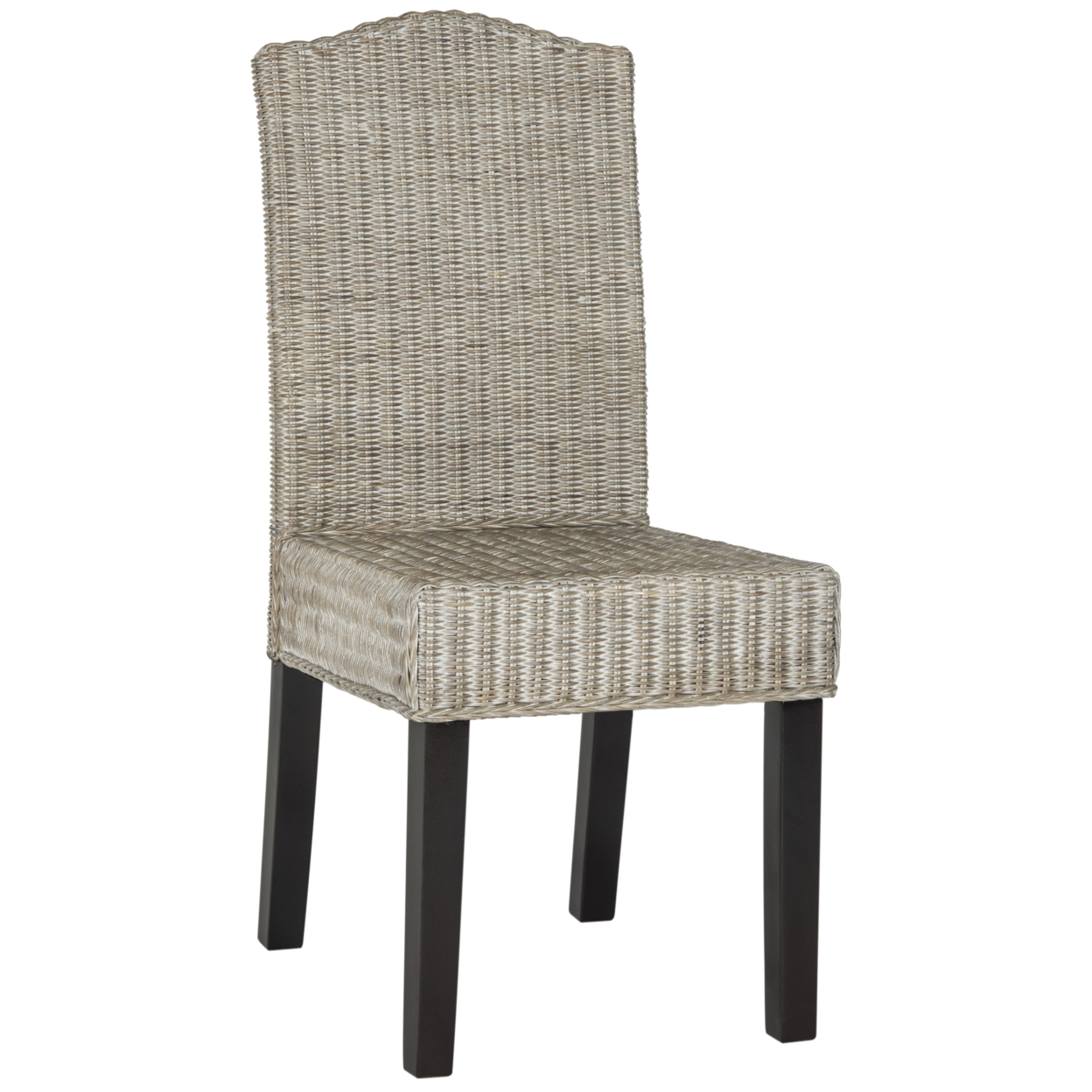 SAFAVIEH Odette 19''H Wicker Dining Chair Antique/ Grey