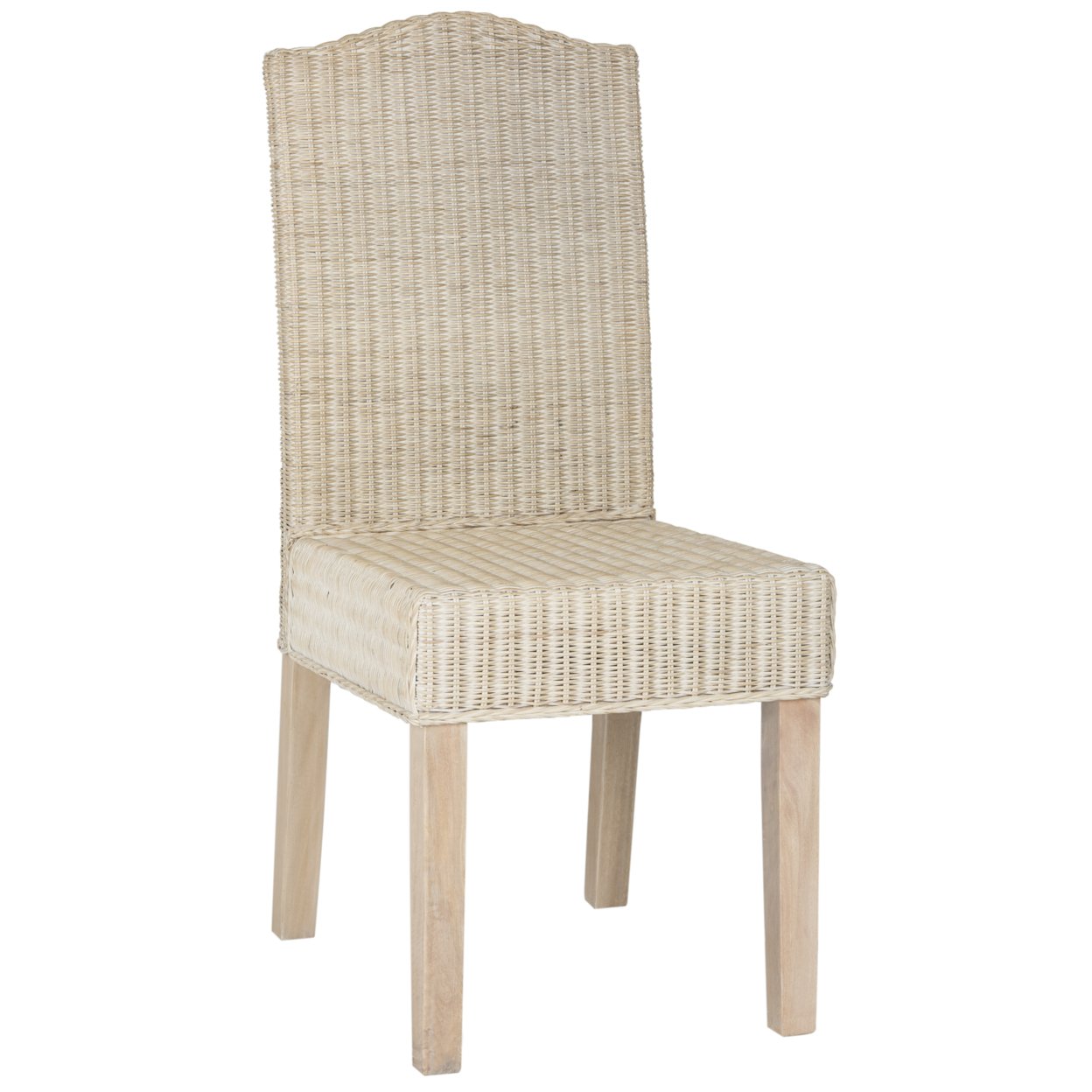 SAFAVIEH Odette 19''H Wicker Dining Chair White Washed