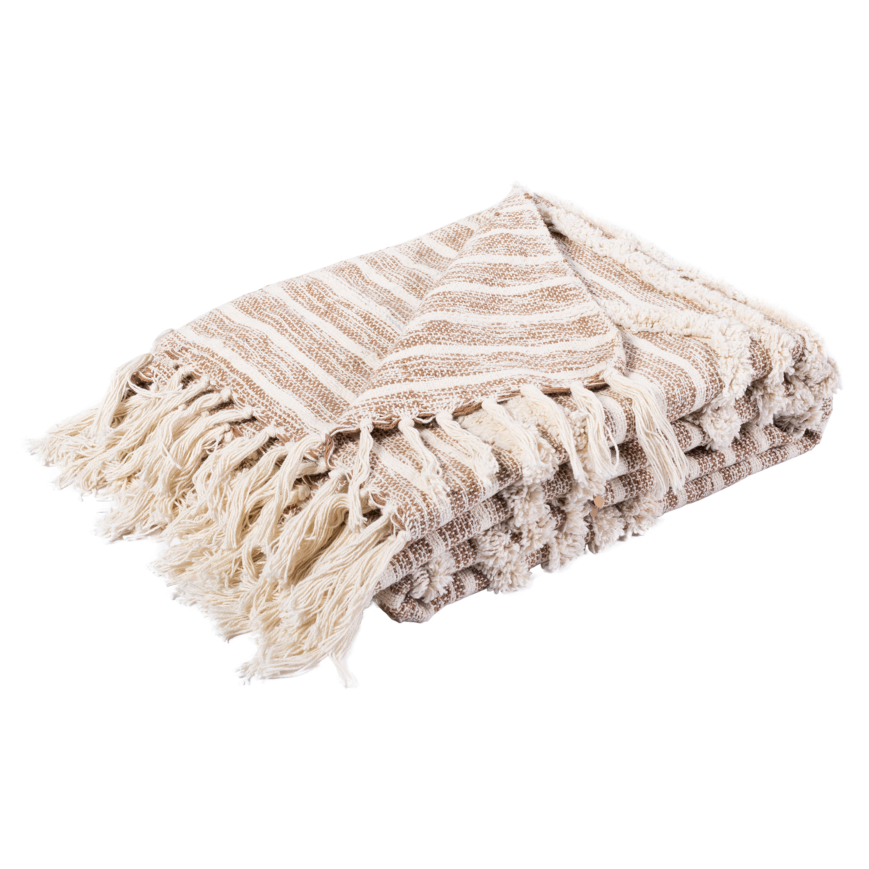 SAFAVIEH Renali Throw Blanket Ivory / Beige