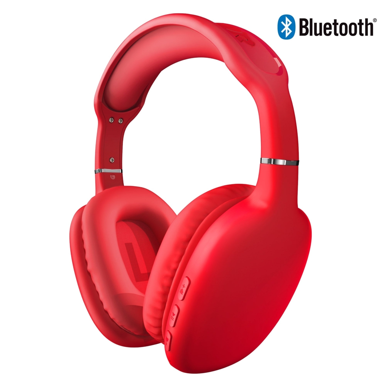 HyperGear VIBE Wireless Bluetooth Headphones W Extended Battery Life (VIBE-PRNT) - Red