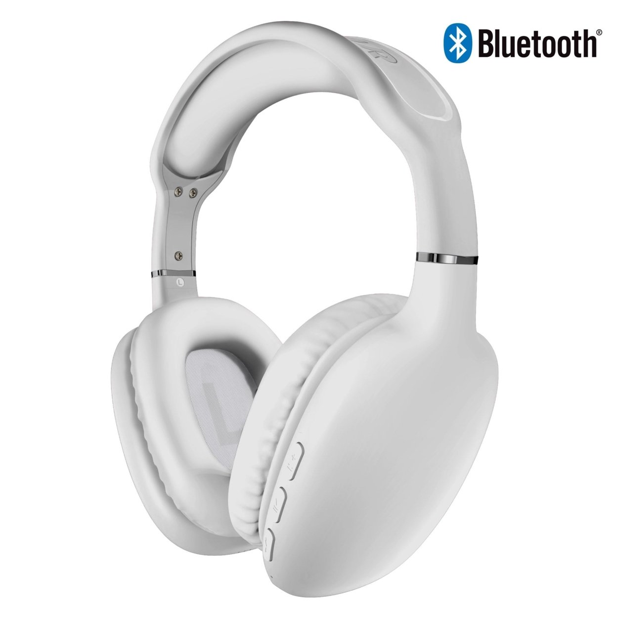 HyperGear VIBE Wireless Bluetooth Headphones W Extended Battery Life (VIBE-PRNT) - White