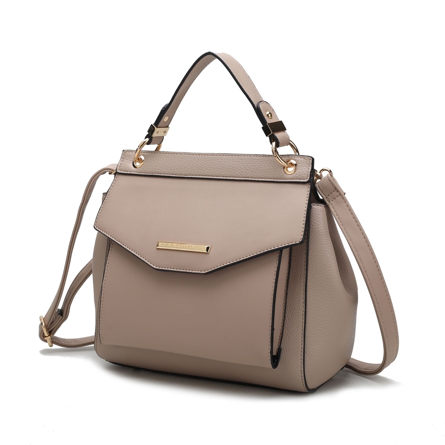 MKF Collection Vida Vegan Leather Women's 3-in-1 Satchel, Backpack & Crossbody By Mia K - Taupe