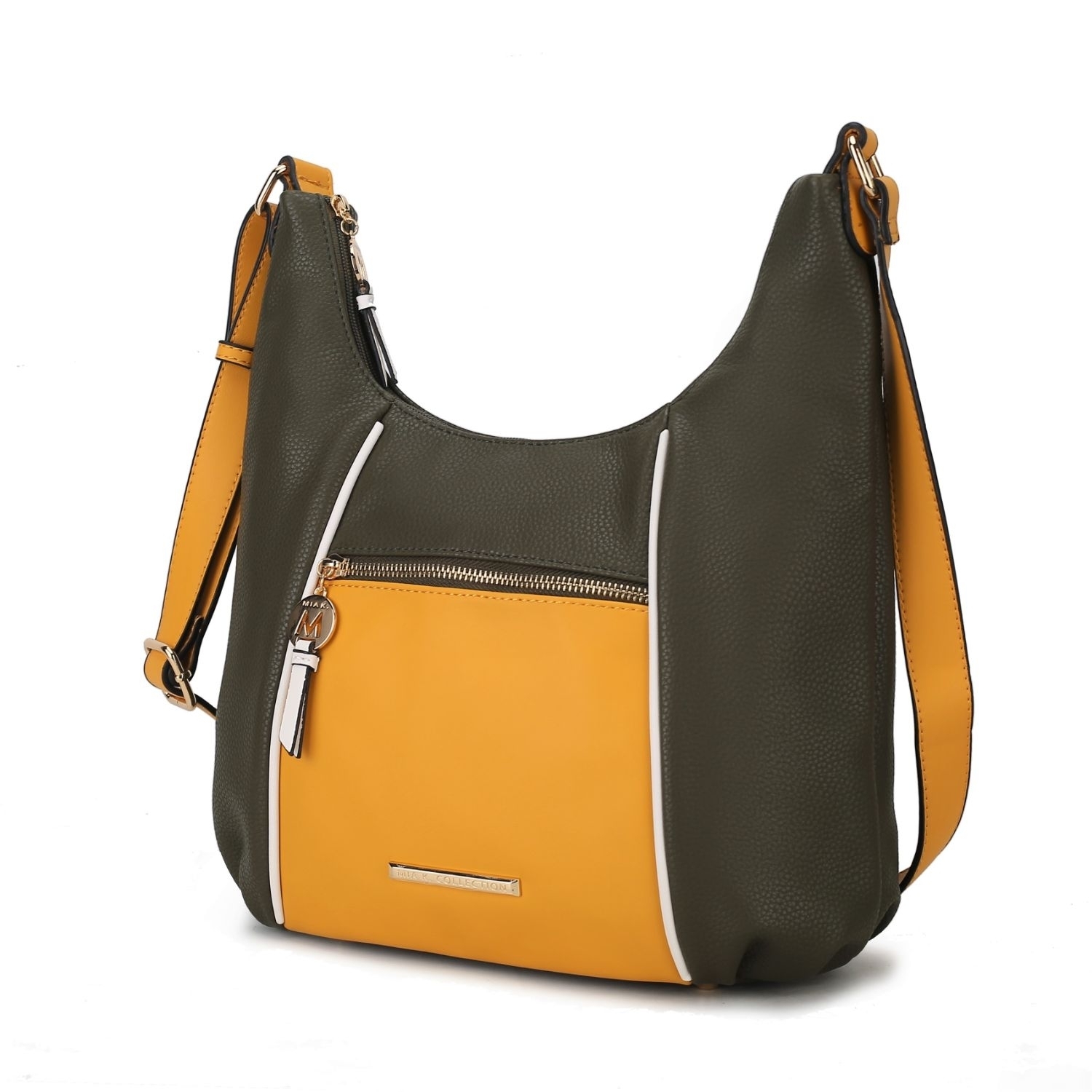 MKF Collection Lavinia Color-Block Vegan Leather Women's Shoulder Bag By Mia K - Yellow