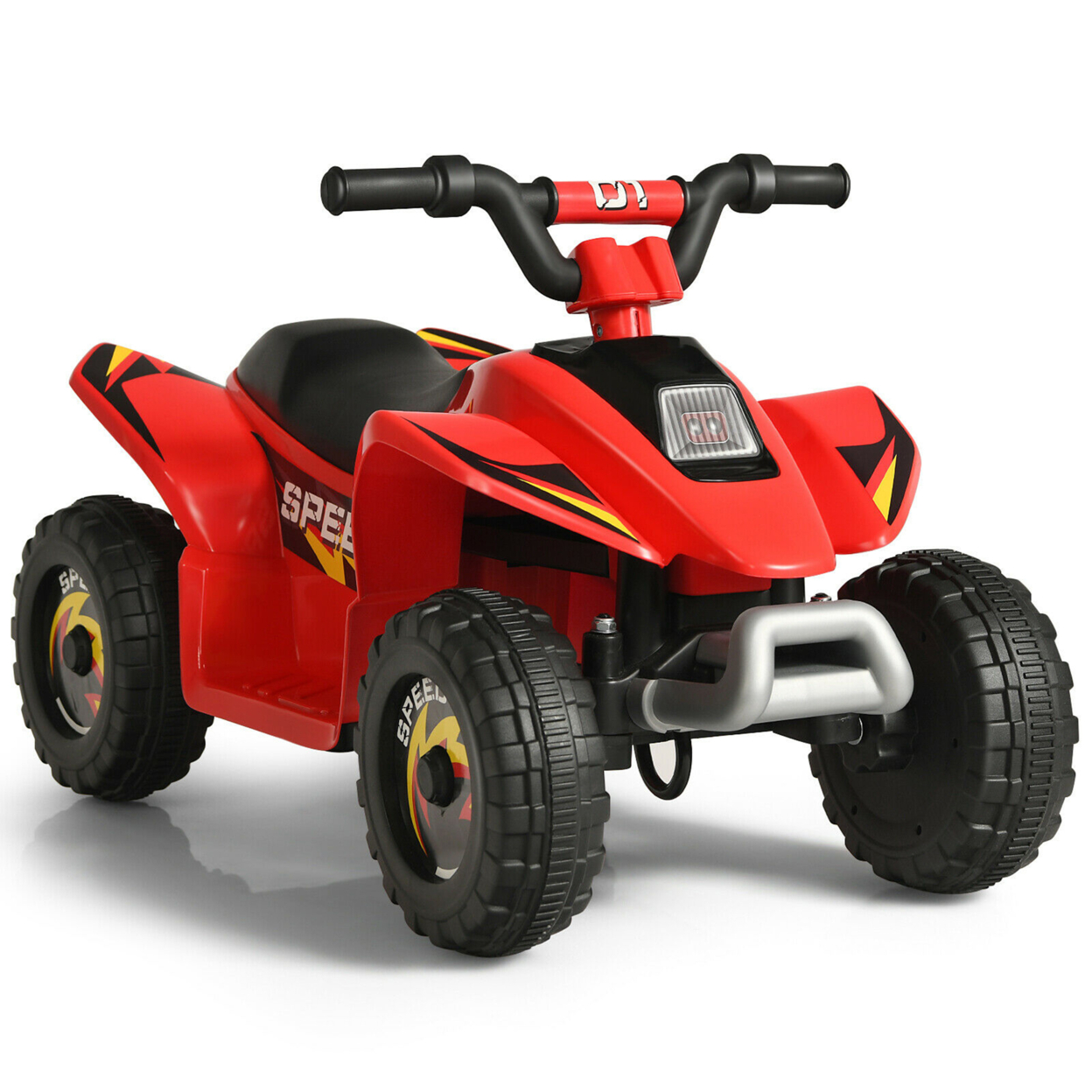 6V Kids Electric Quad ATV 4 Wheels Ride On Toy Toddlers Forward & Reverse - Red