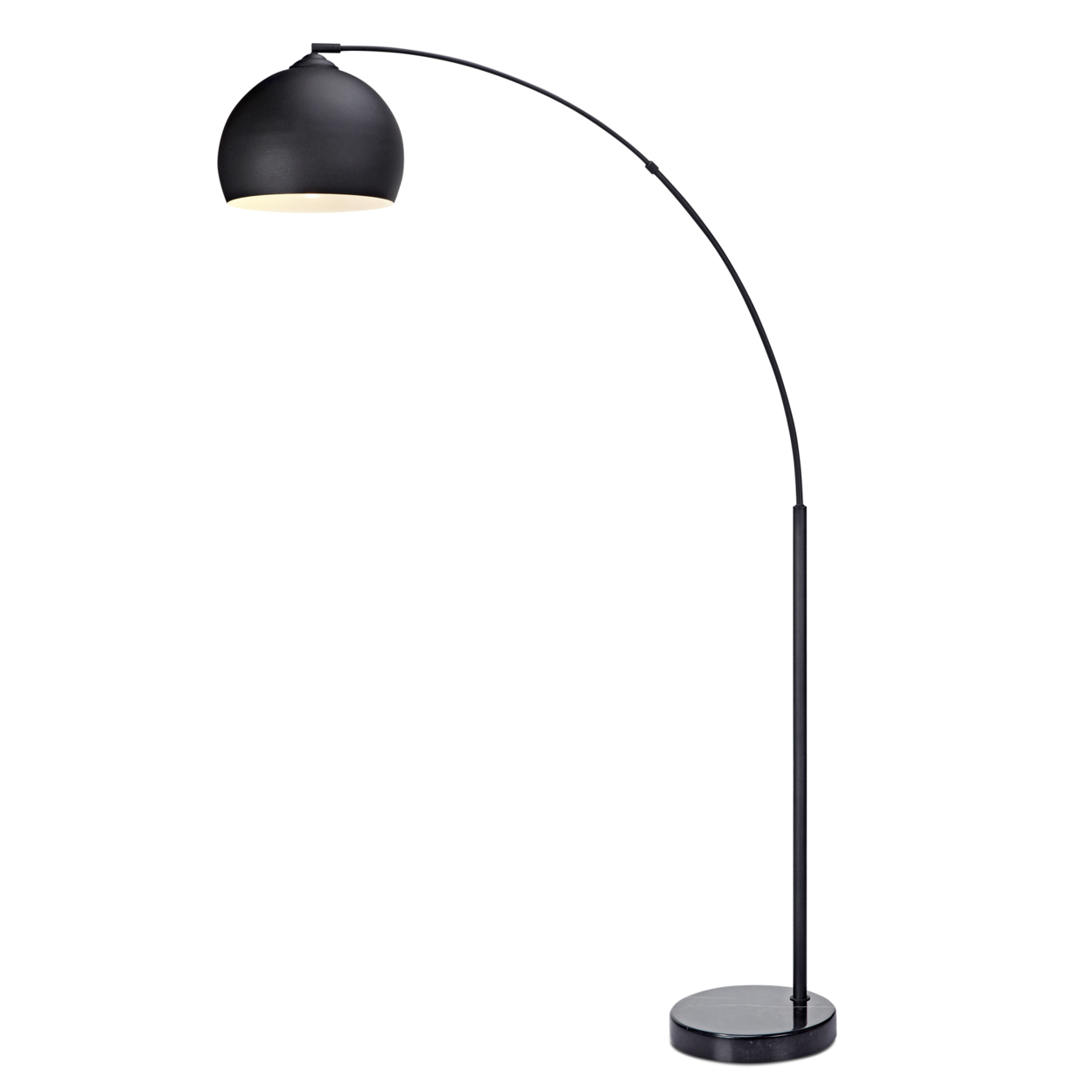 Curved Arquer Floor Lamp Black Shade by Versanora VN-L00013