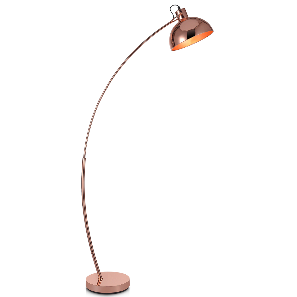 Curved Arco Floor Lamp LED Gold Shade Versanora VN-L00025