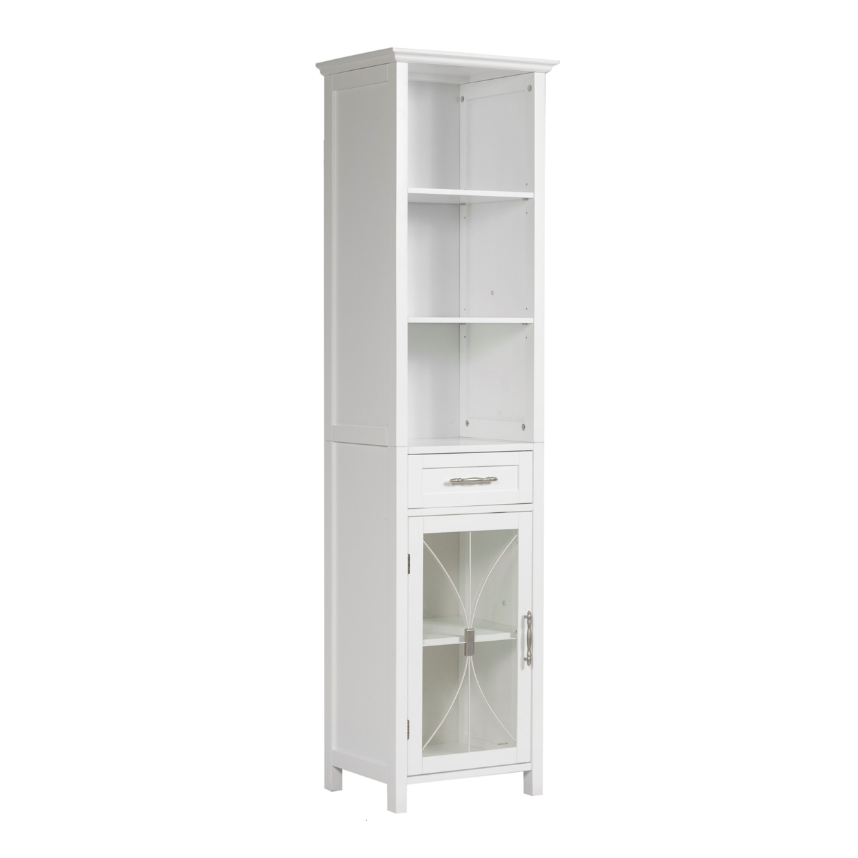 Elegant Home Fashions Wooden Bathroom Cabinet White 7978
