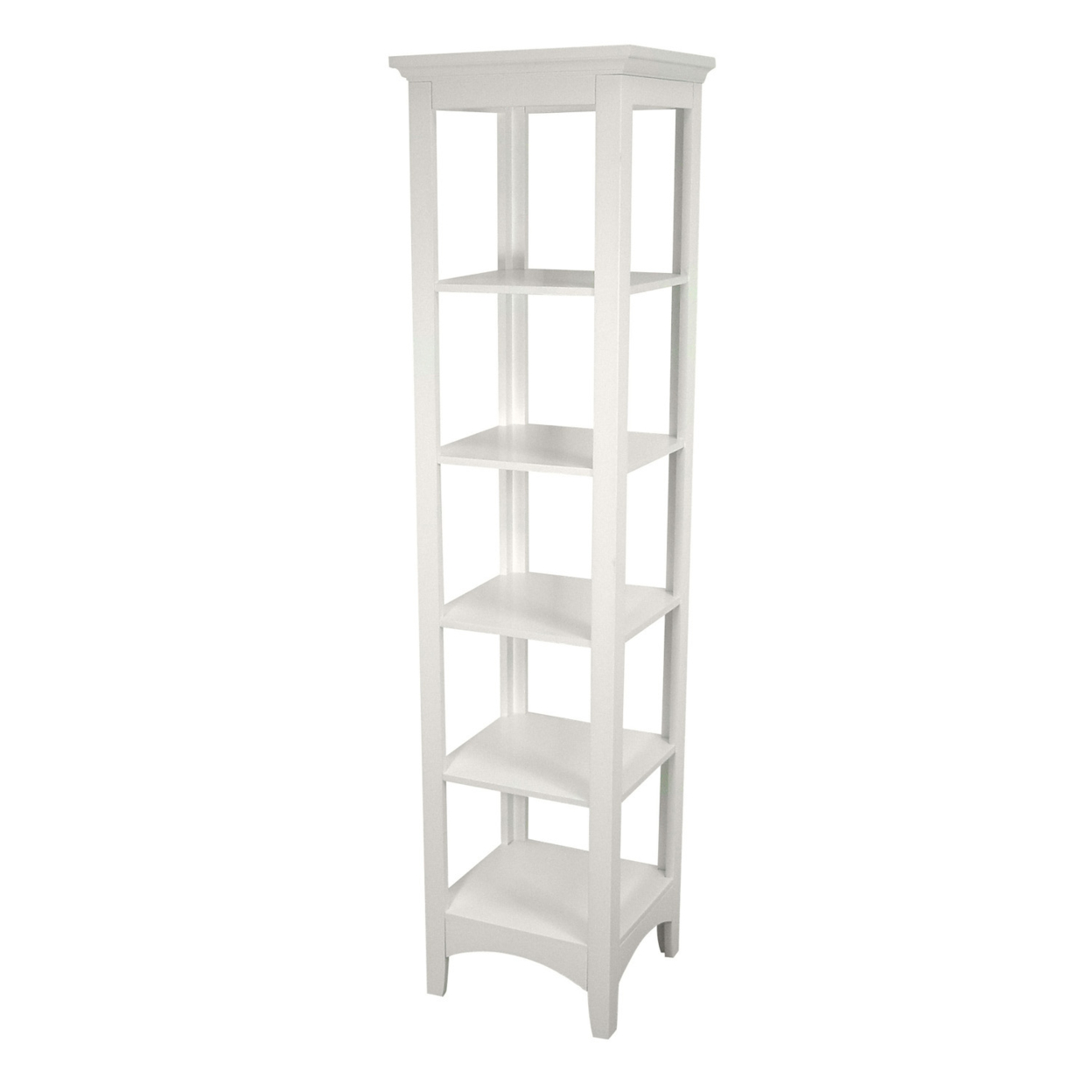 Elegant Home Fashions Wooden Bathroom Cabinet Standing White 7091