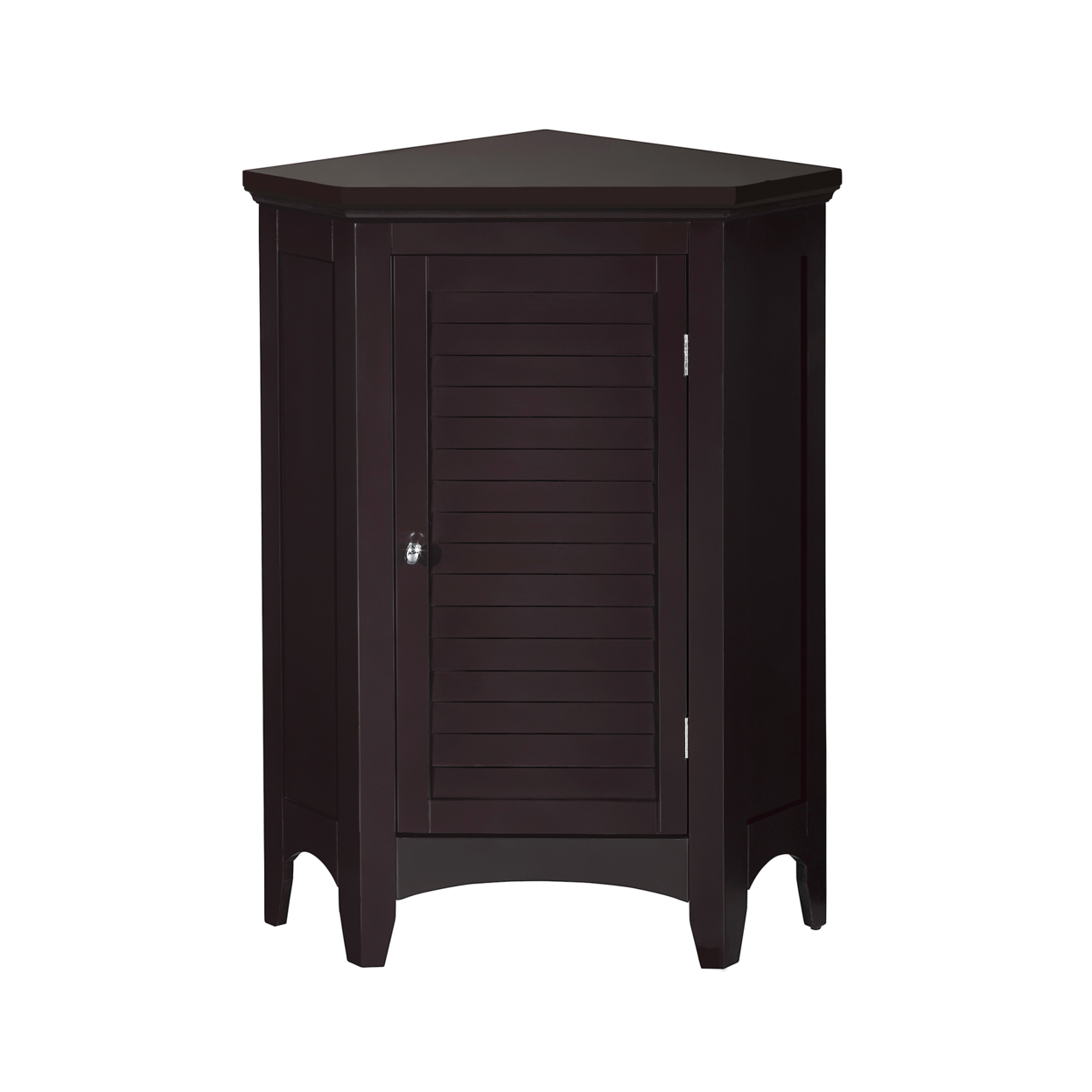 Elegant Home Fashions Wooden Bathroom Corner Cabinet Brown ELG-596