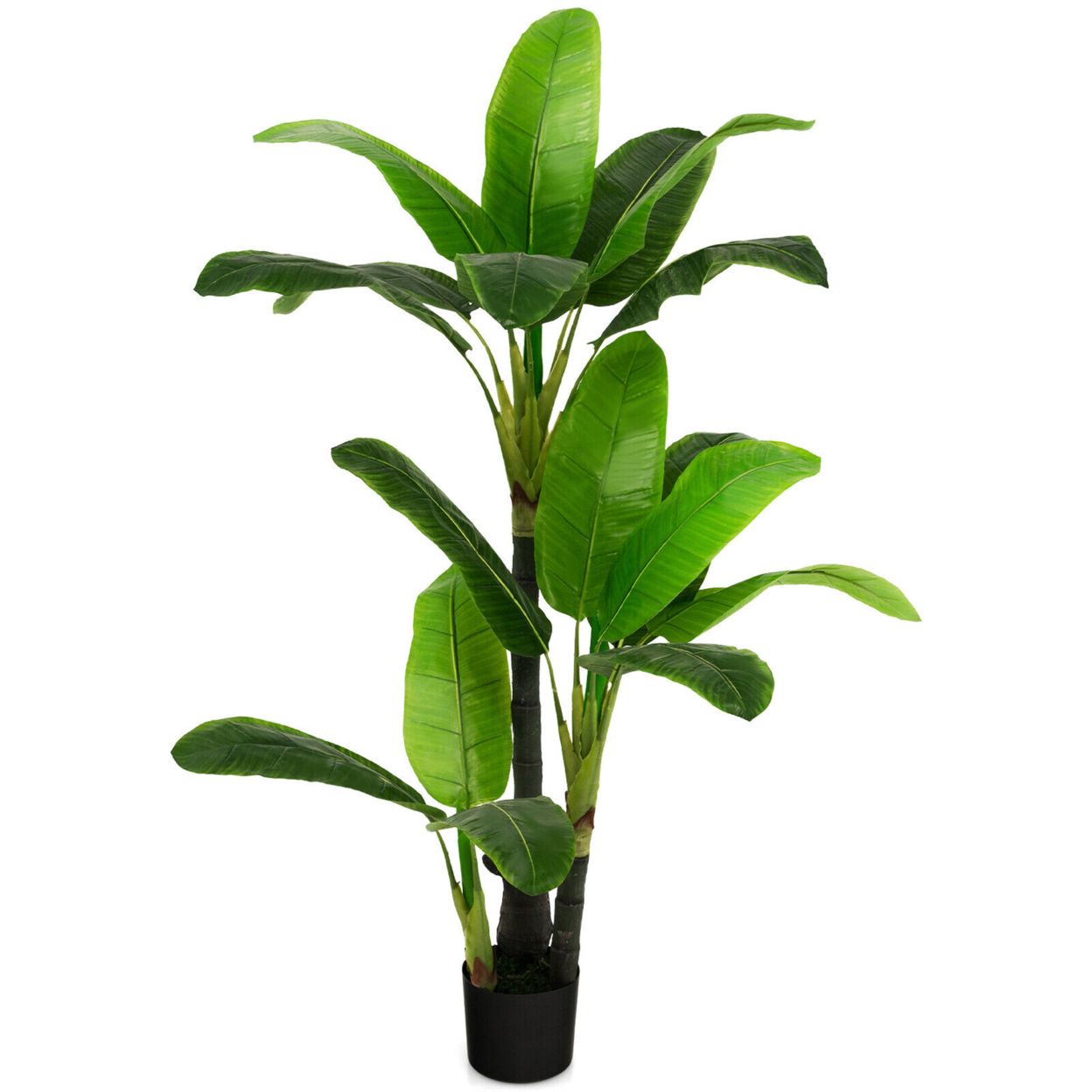 5 FT Artificial Tree Fake Banana Plant Faux Tropical Tree For Indoor & Outdoor