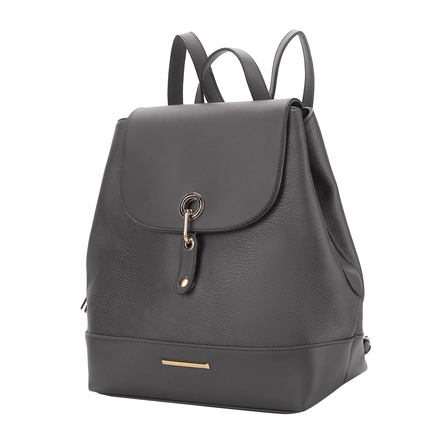 MKF Collection Laura Vegan Leather Backpack By Mia K. - Charcoal