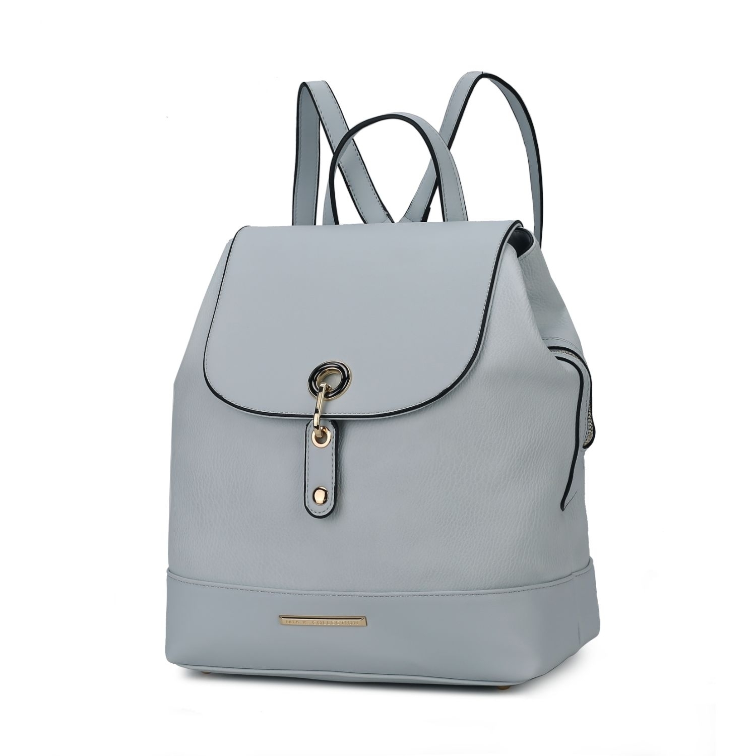 MKF Collection Laura Vegan Leather Backpack By Mia K. - Light Blue