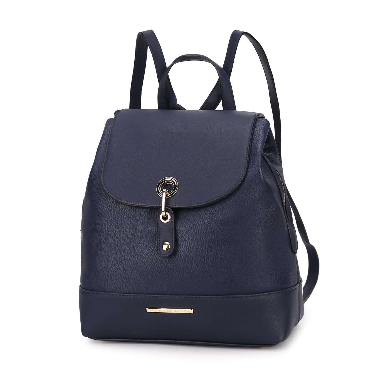 MKF Collection Laura Vegan Leather Backpack By Mia K. - Navy