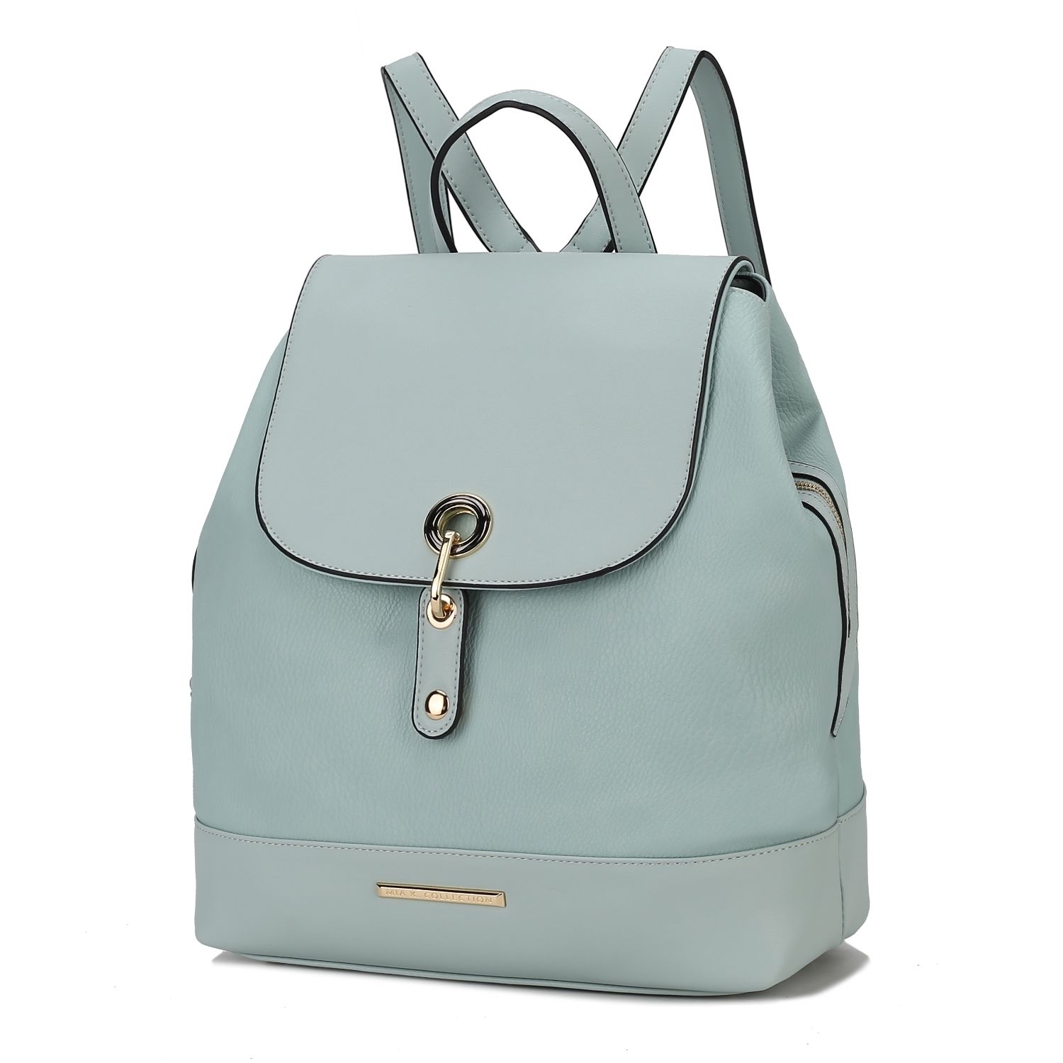 MKF Collection Laura Vegan Leather Backpack By Mia K. - Seafoam