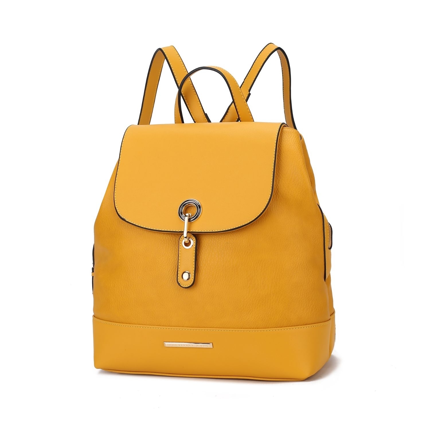 MKF Collection Laura Vegan Leather Backpack By Mia K. - Yellow