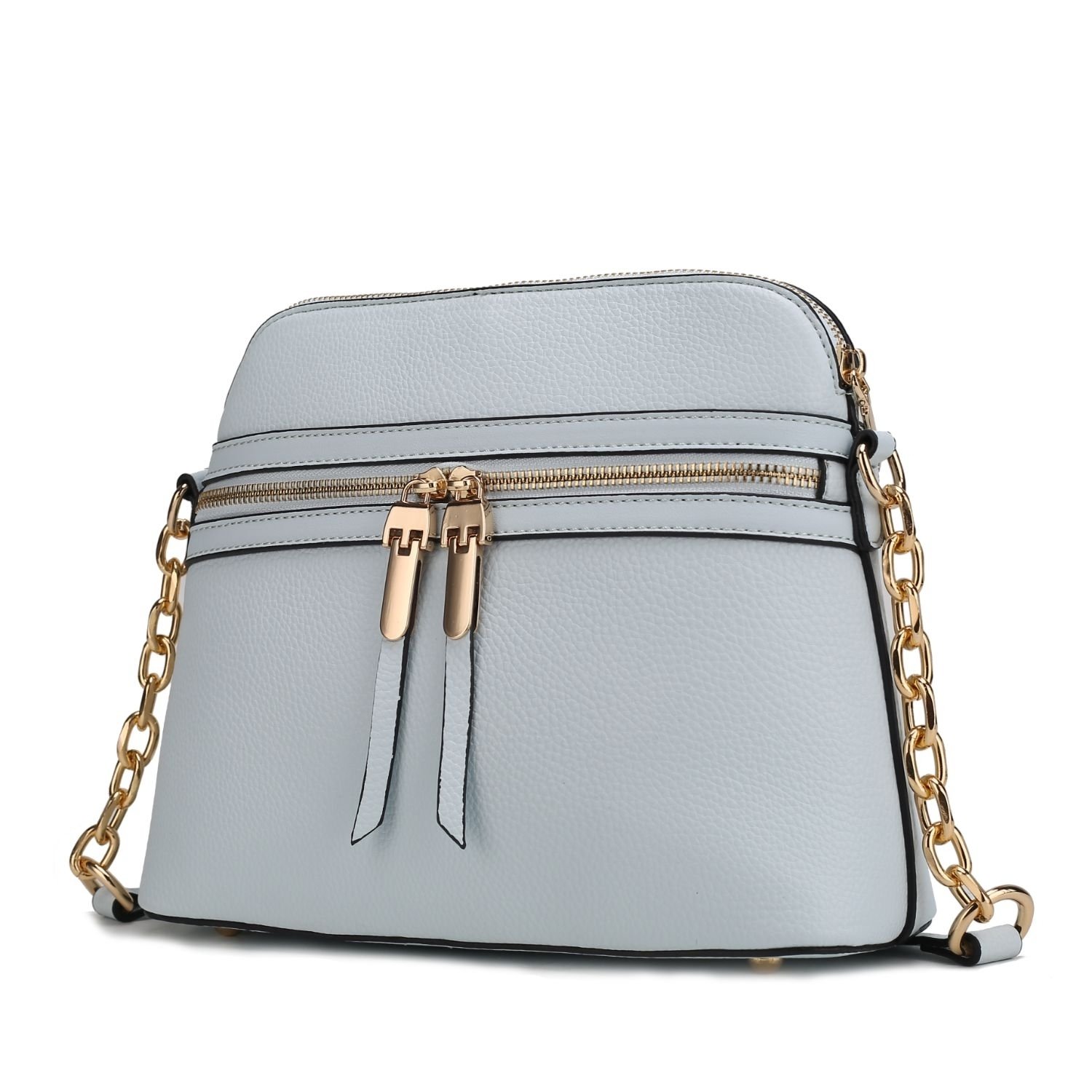 MKF Collection Kelisse Solid Crossbody Bag By Mia K. - Blue