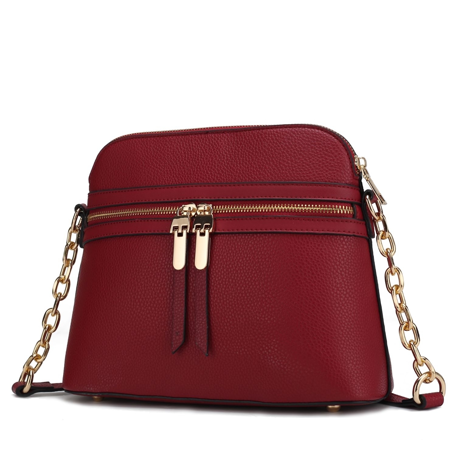 MKF Collection Kelisse Solid Crossbody Bag By Mia K. - Red