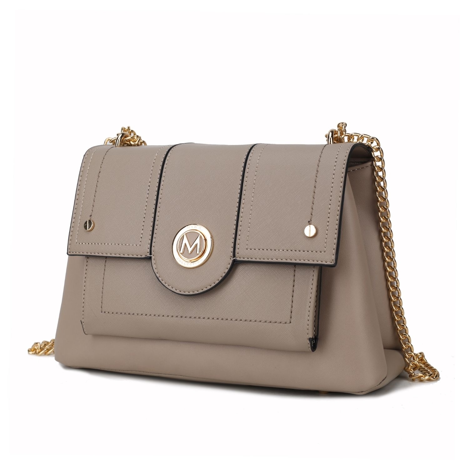 MKF Collection Eden Vegan Leather Women's Shoulder Bag By Mia K - Taupe
