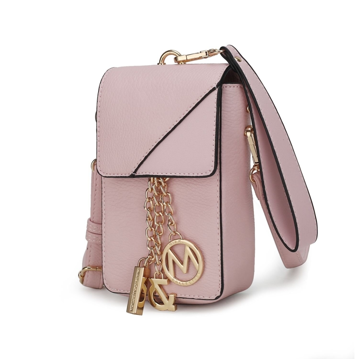 MKF Collection Hannah Crossbody & Wristlet Handbag By Mia K. - Pink