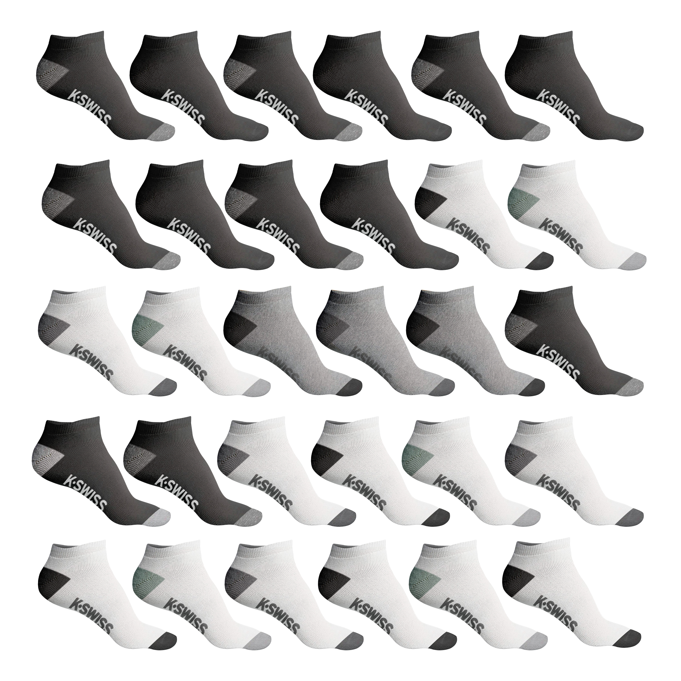 20-Pairs: Men's Athletic Comfort No Show Low Cut Ankle Socks For Running