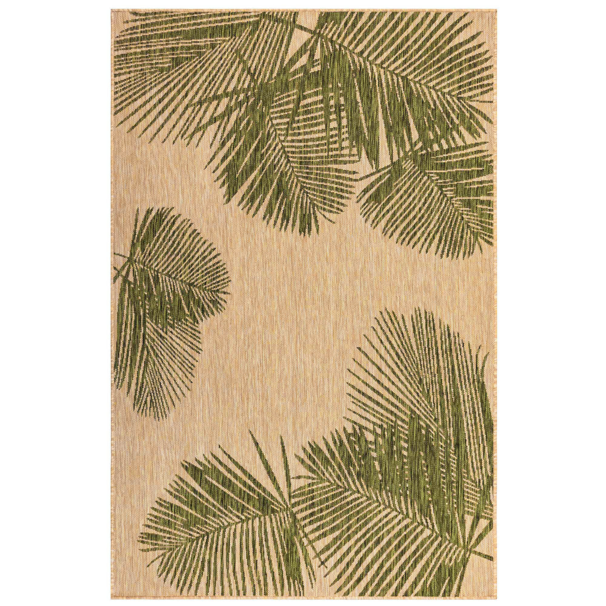 Liora Manne Carmel Palm Indoor Outdoor Area Rug Green - 4'10 X 7'6