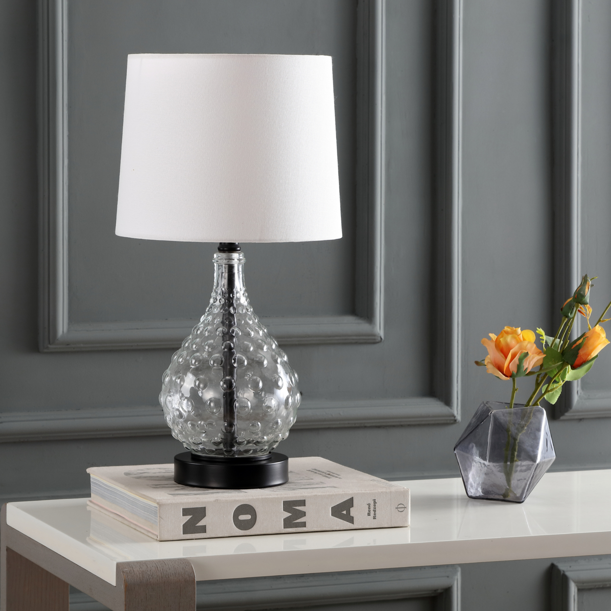 SAFAVIEH Brycin Table Lamp (Set of 2) | Black / Chrome |