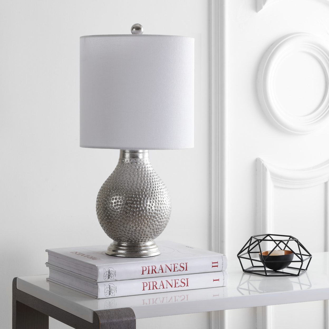 SAFAVIEH Clarabel Table Lamp | Chrome |