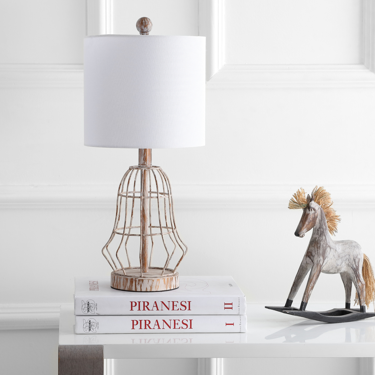 SAFAVIEH Sloane Alabaster Table Lamp , White / Gold ,