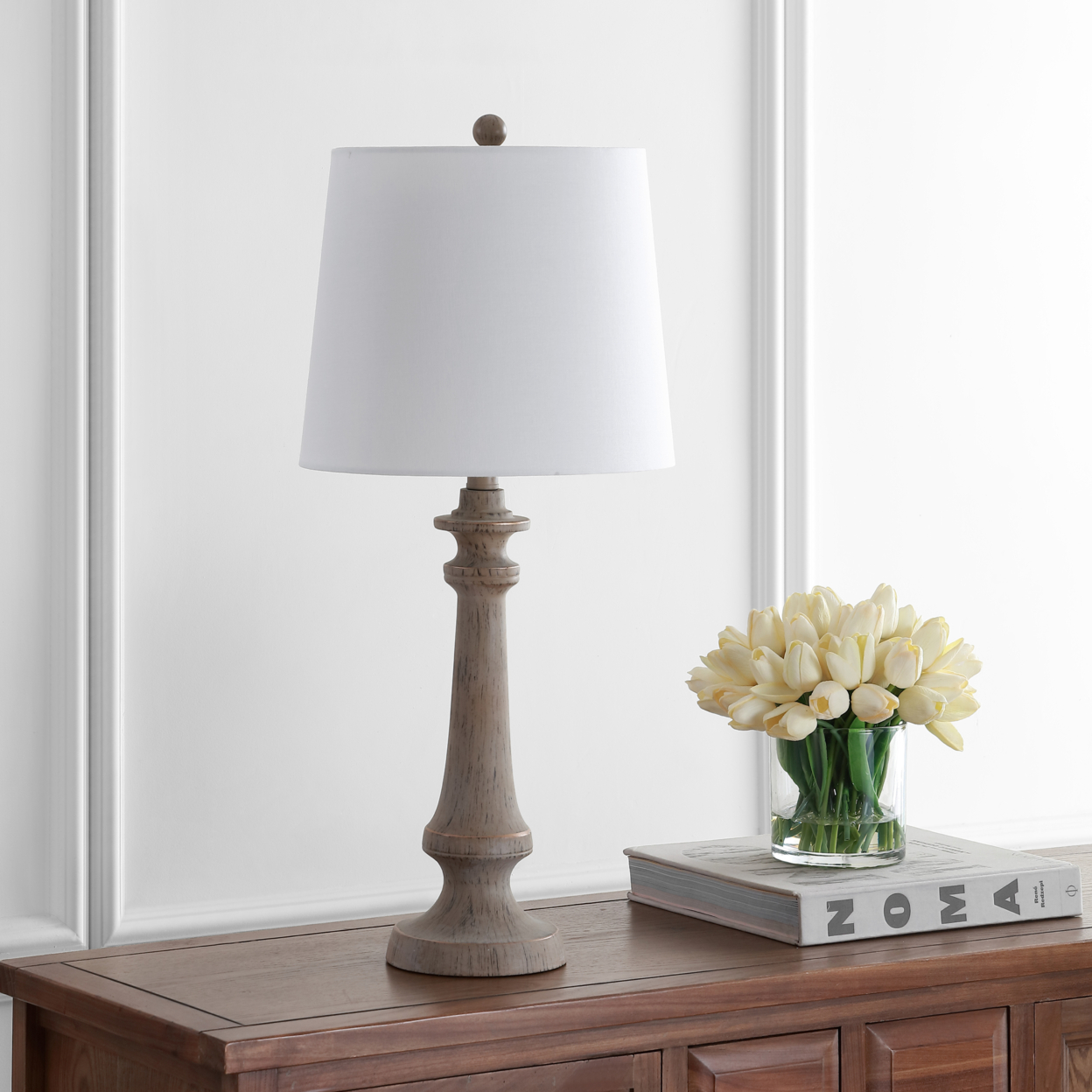 SAFAVIEH Phoenix Table Lamp (Set of 2) | Chrome |