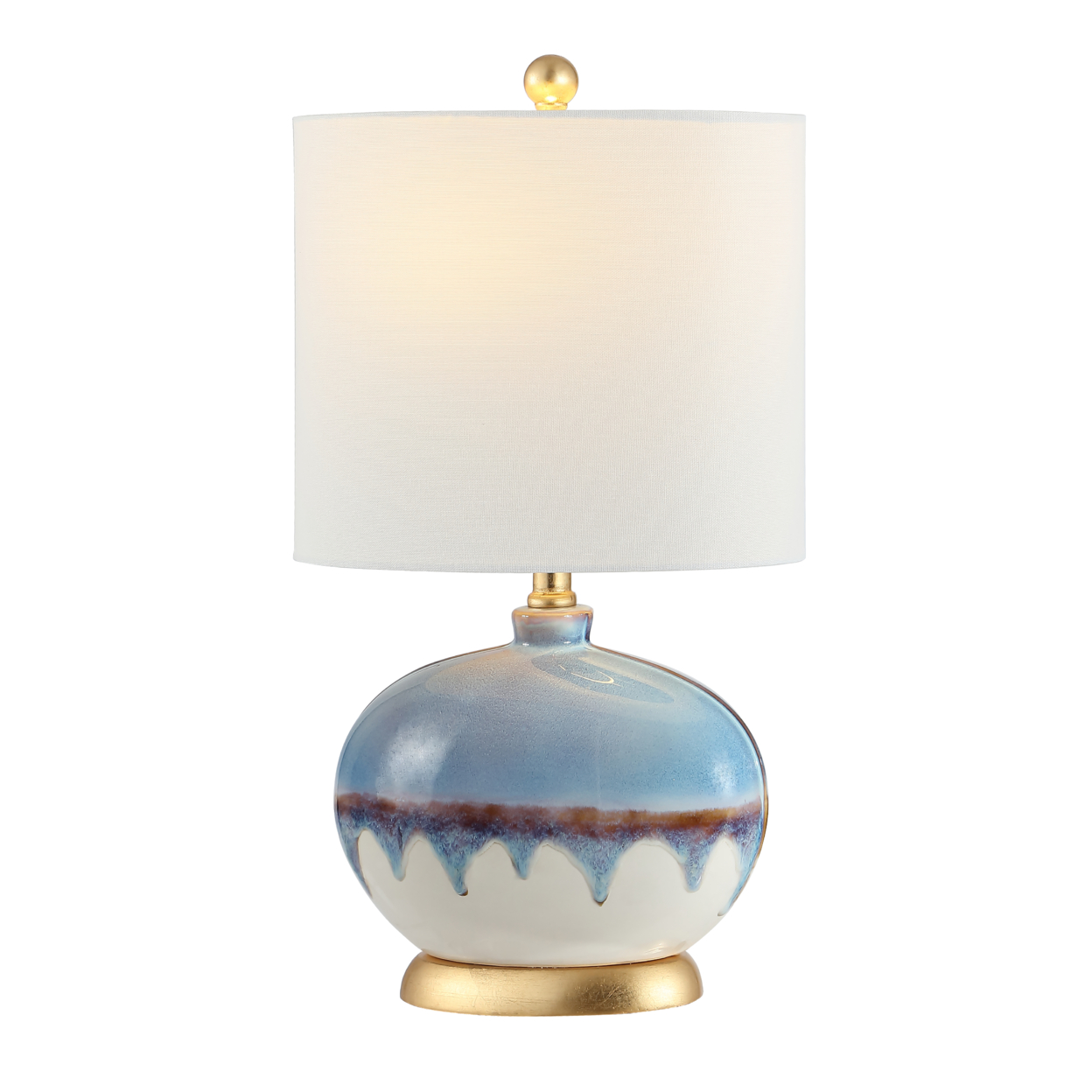 SAFAVIEH Jayce 20.5 Table Lamp (Set Of 2) , Navy Blue ,