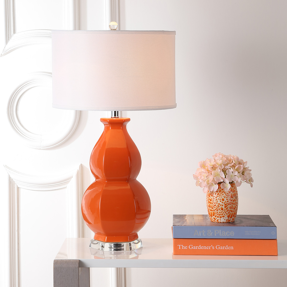 SAFAVIEH Juniper Table Lamp , Orange ,
