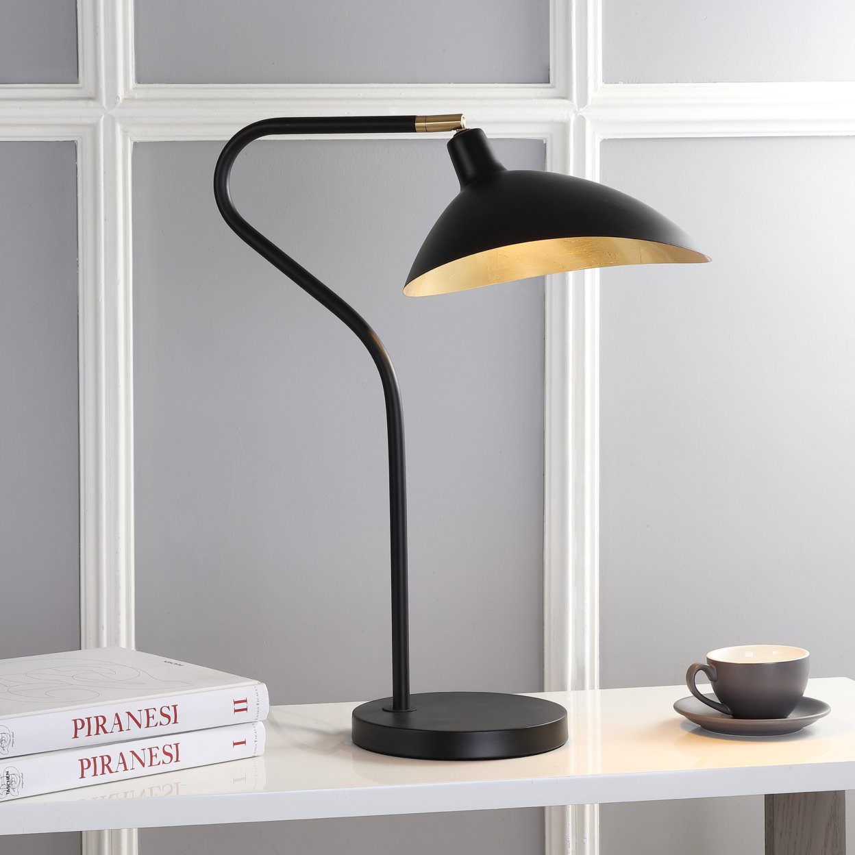 SAFAVIEH Giselle Table Lamp , Black / Gold ,