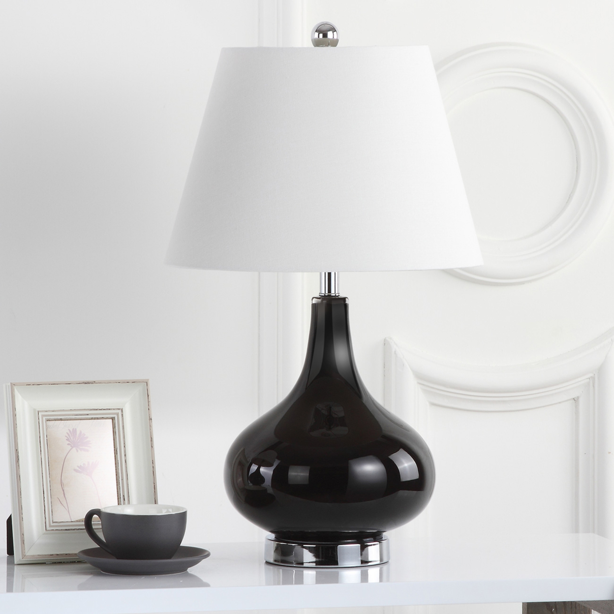 SAFAVIEH Amy Gourd Table Lamp (Set of 2) | Black |