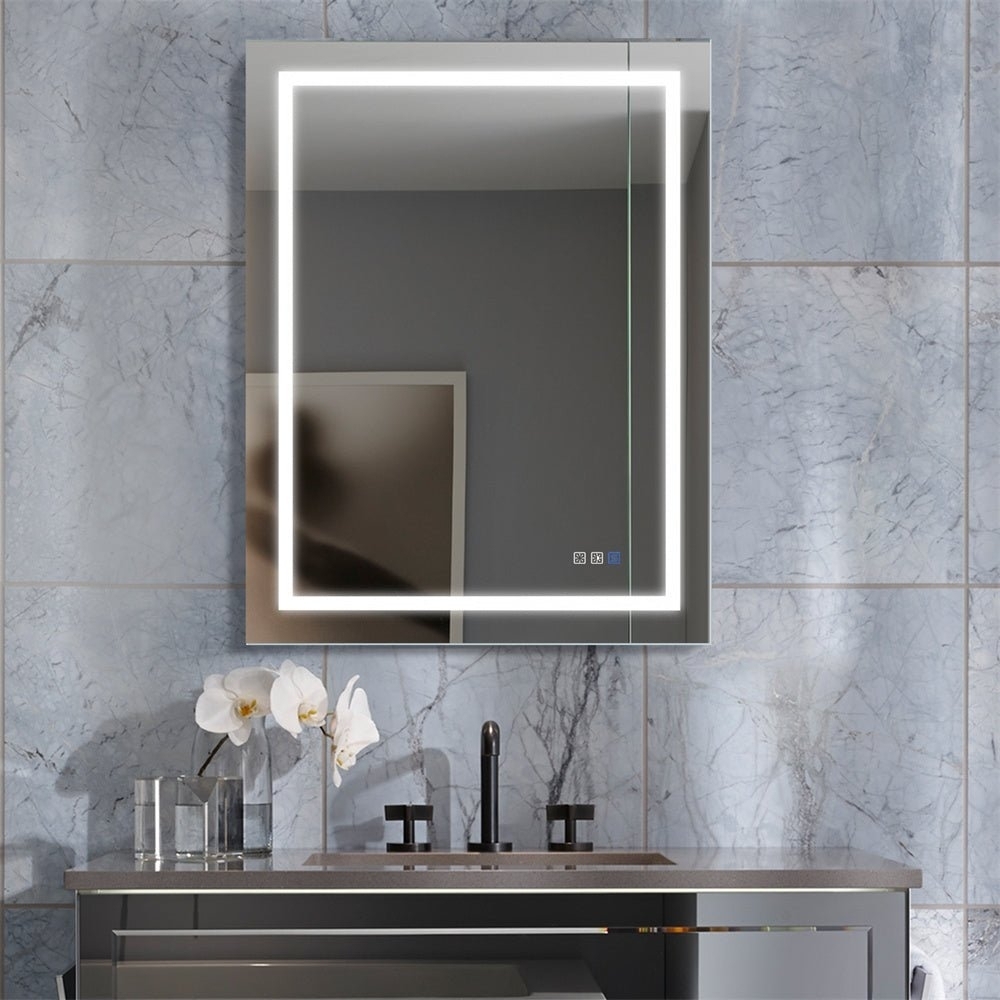 ExBrite 28 x 36 inch Bathroom Vanity Illuminated Mirrors And Lights Anti fog