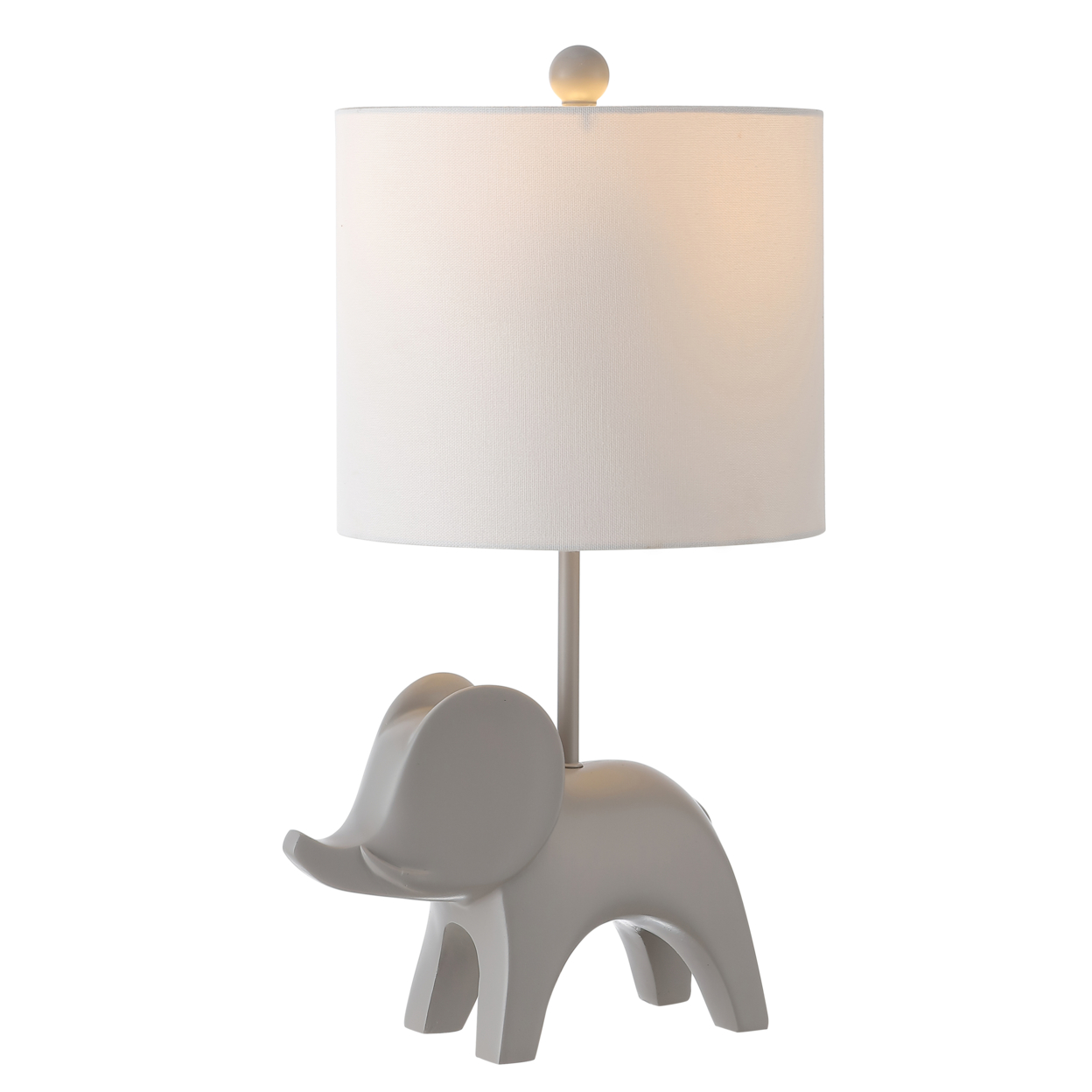 SAFAVIEH Ellie Elephant Lamp , Grey ,