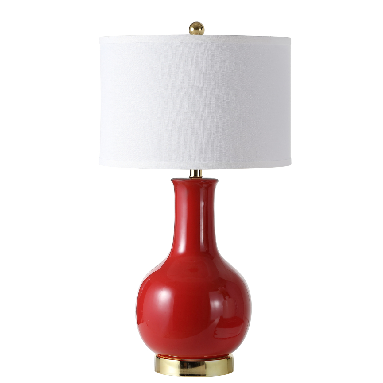 SAFAVIEH Ceramic Paris Lamp , Red ,