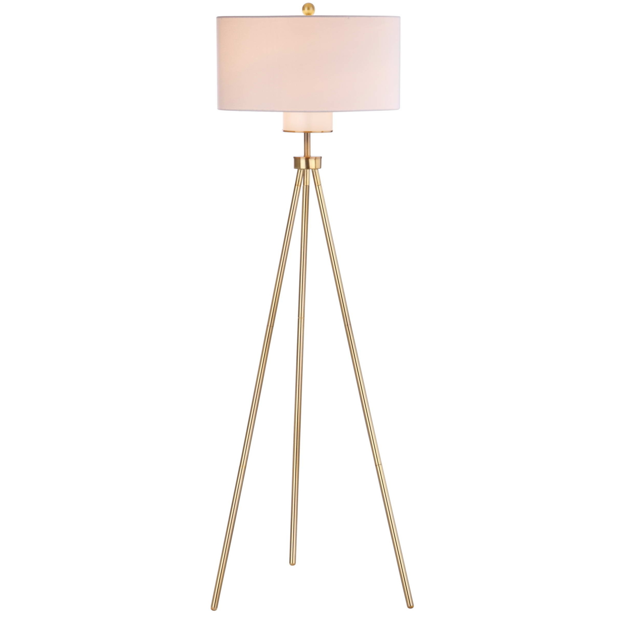 SAFAVIEH Enrica Floor Lamp , Brass ,