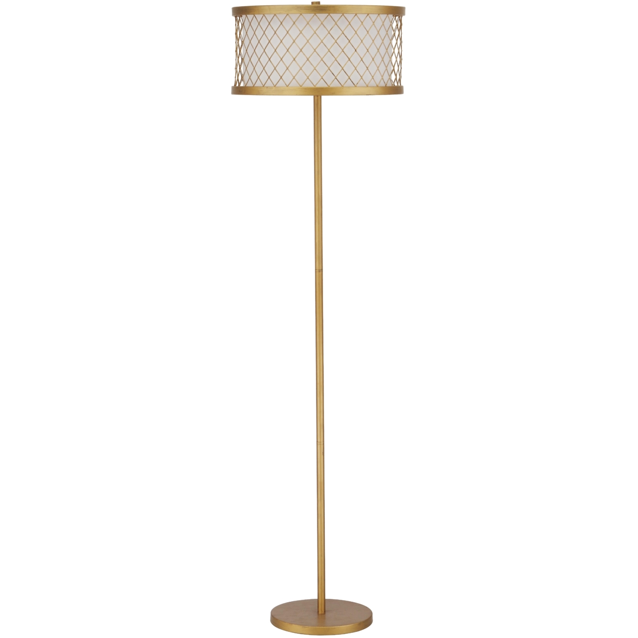 SAFAVIEH Evie Mesh Floor Lamp , Gold ,